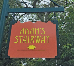 picture of sign for Adah's Stairway